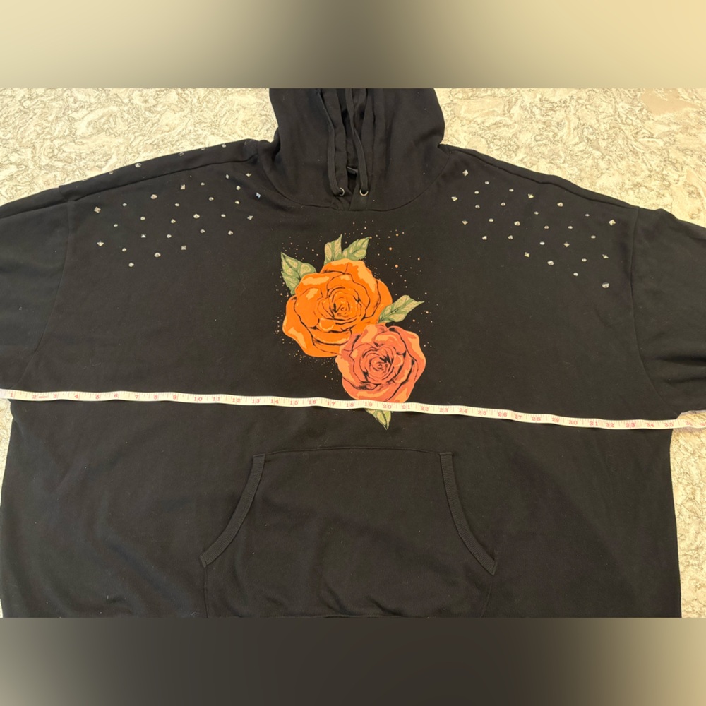 Torrid 4X Mystic Moon Relaxed Fit Cozy Fleece Studded Hoodie - Picture 9 of 10